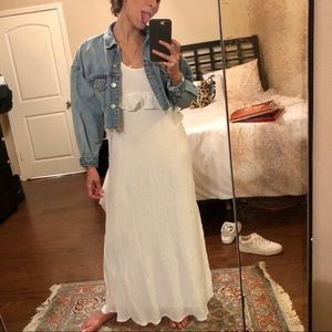 Linen-like maxi dress